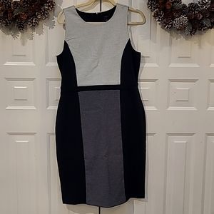 Ann Taylor pencil dress, black and white pattern.  Size 10, like new